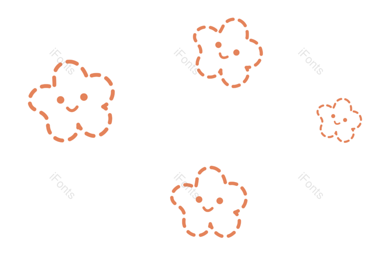 儿童节图片,手绘装饰元素,小花朵PNG,韩国插画免抠素材